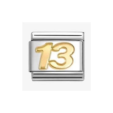 Classic Yellow Gold PVD 13 Charm