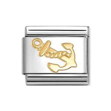 Classic Yellow Gold PVD Anchor Charm