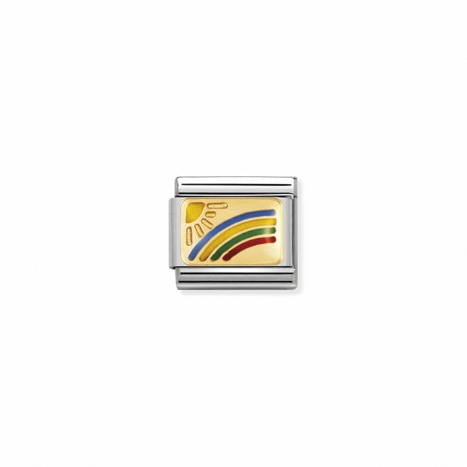 NOMINATION ITALY Classic Yellow Gold Rainbow Charm