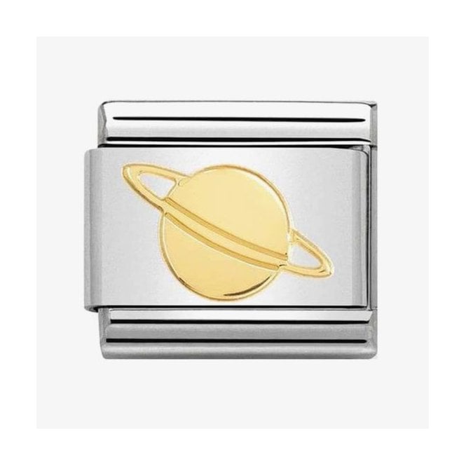 NOMINATION ITALY Classic Yellow Gold Relief Planet Charm
