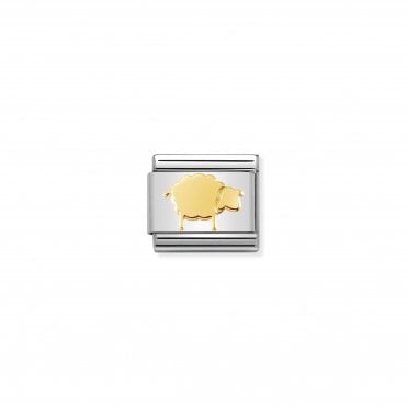 Classic Yellow Gold Sheep Charm