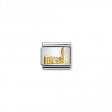 Classic Yellow Gold Shell Cross of Santiago Charm