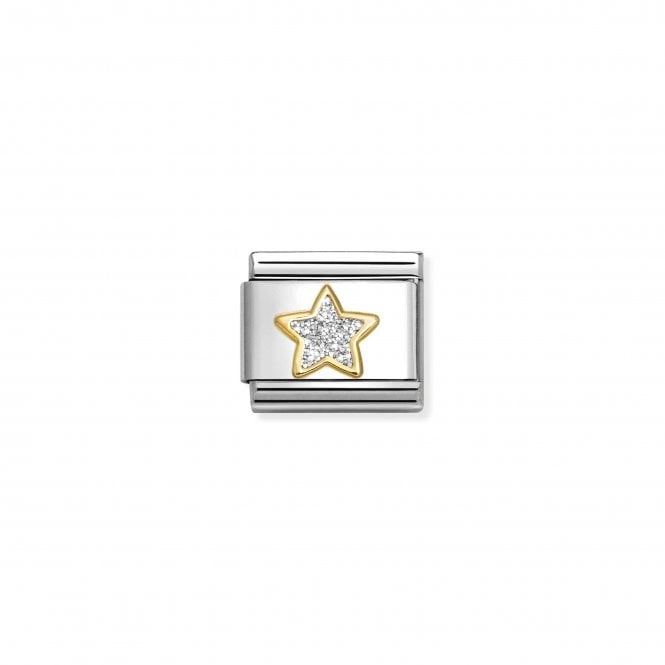 NOMINATION ITALY Classic Yellow Gold Silver Glitter Star Charm