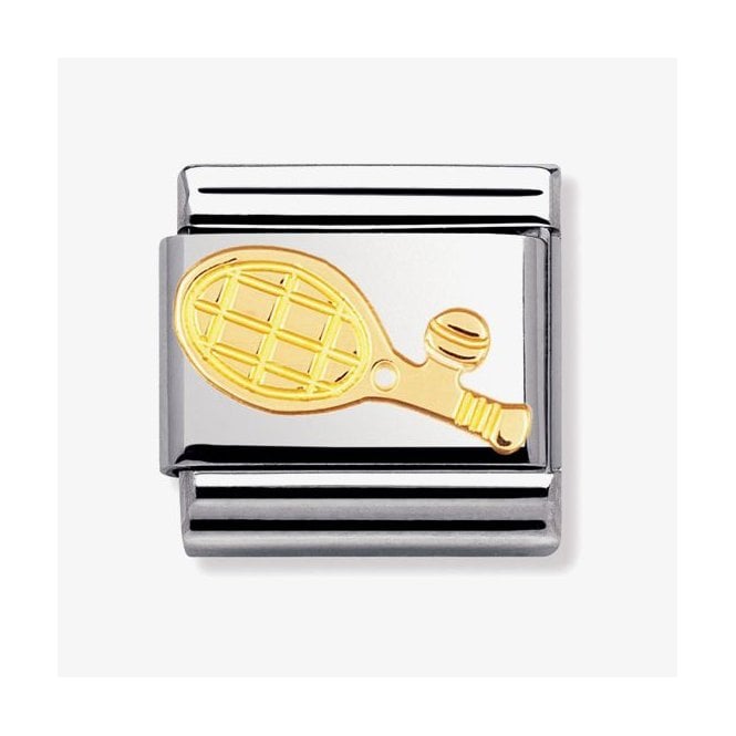 NOMINATION ITALY Classic Yellow Gold Tennis Racket Charm