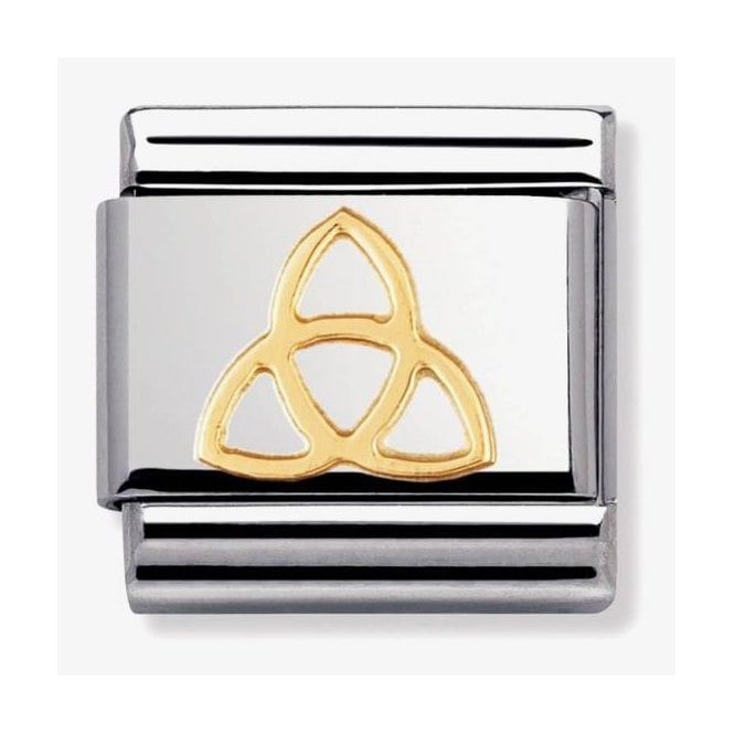 NOMINATION ITALY Classic Yellow Gold Trinity Knot Charm