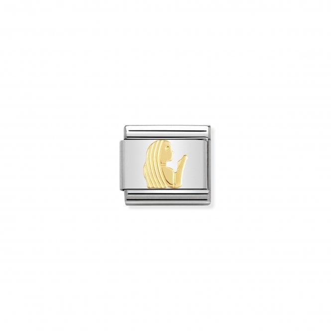 NOMINATION ITALY Classic Yellow Gold Virgo Charm