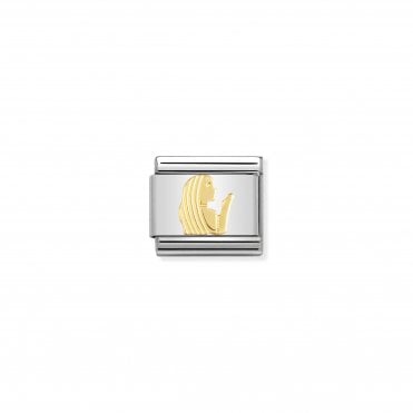 Classic Yellow Gold Virgo Charm