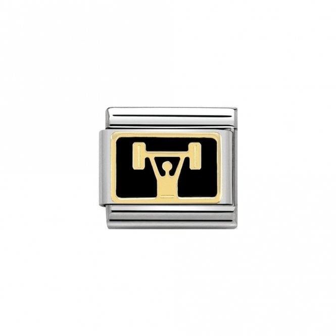 NOMINATION ITALY Classic Yellow Gold Weightlifting Charm
