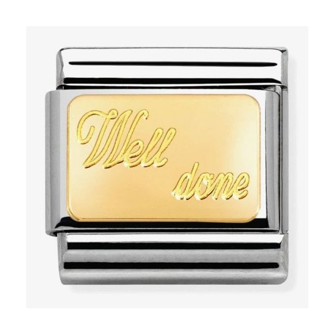NOMINATION ITALY Classic Yellow Gold Well Done Charm