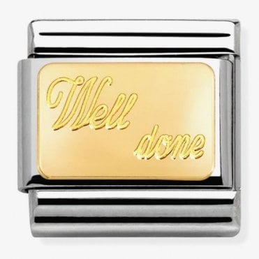 Classic Yellow Gold Well Done Charm