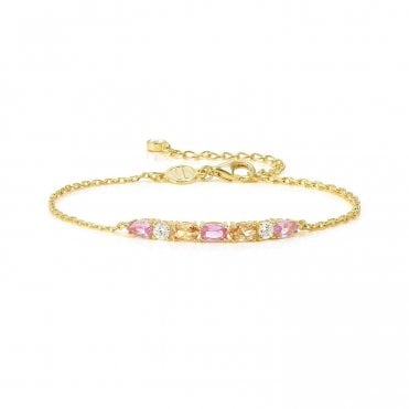 Colour Wave Gold Plated Aurora Bracelet