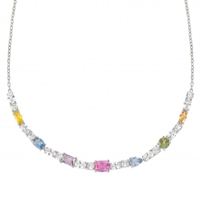 NOMINATION ITALY Colour Wave Silver and Multicoloured CZ Necklace