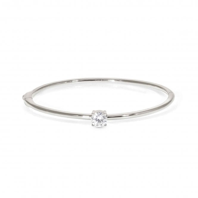 NOMINATION ITALY Colour Wave Silver CZ Rigid Bracelet