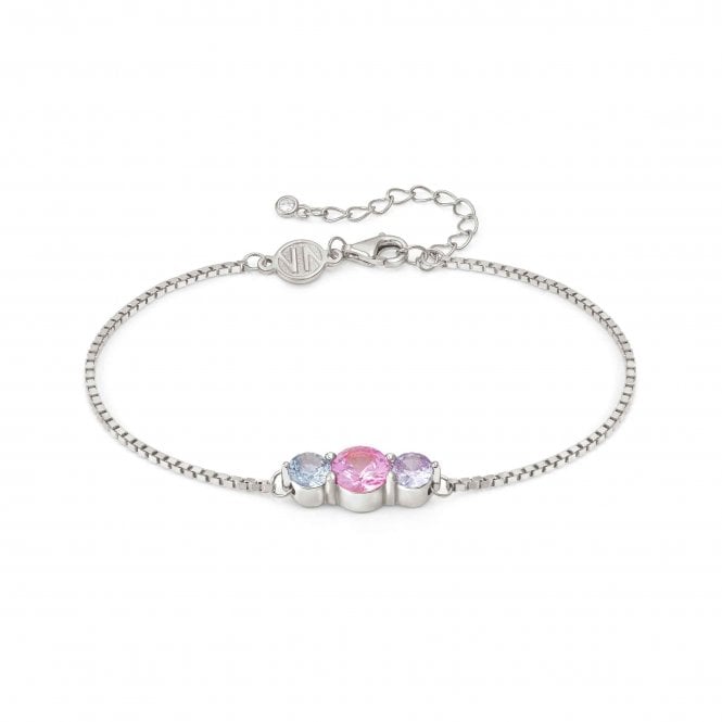 NOMINATION ITALY Colour Wave Silver Mixed Colour CZ Bracelet
