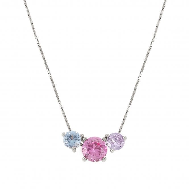 NOMINATION ITALY Colour Wave Silver Mixed Colour CZ Necklace