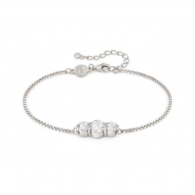 NOMINATION ITALY Colour Wave Silver White CZ Bracelet