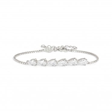 Colour Wave White CZ Bracelet