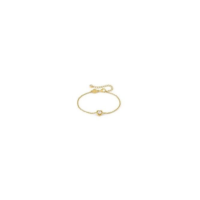 NOMINATION ITALY Cosmic Love Gold Plated Heart CZ Bracelet