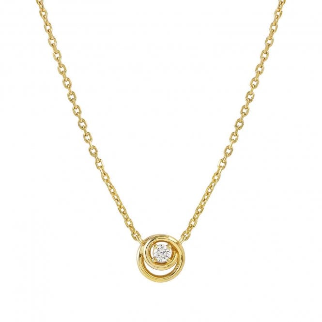 NOMINATION ITALY Cosmic Love Gold PVD CZ Circle Pendant
