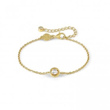 Cosmic Love Gold PVD Round CZ Bracelet