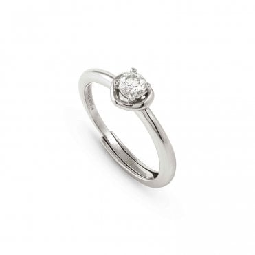 Cosmic Love ring sterling silver and cubic zirconia heart ring