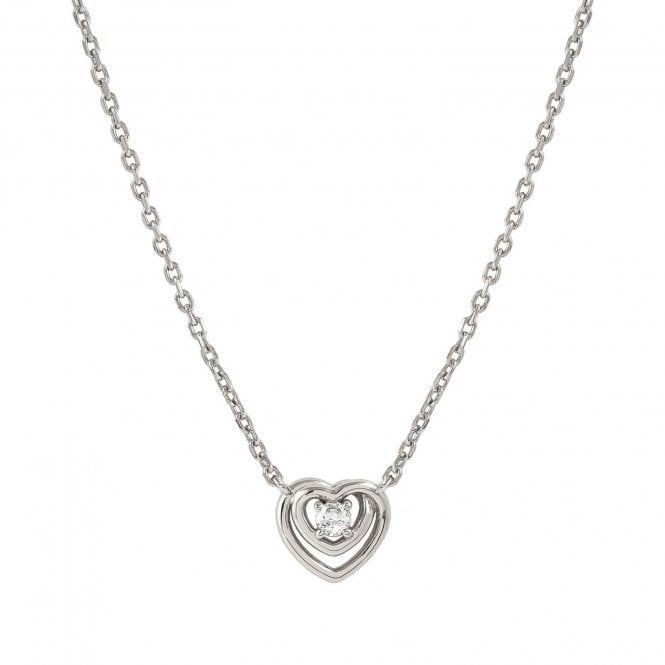 NOMINATION ITALY Cosmic Love Silver Heart CZ Pendant