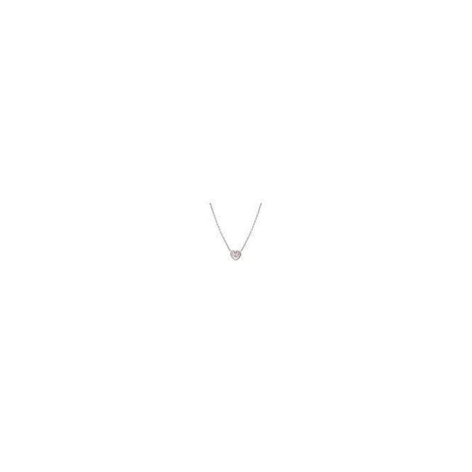 NOMINATION ITALY Cosmic Love Silver Pink Heart CZ Necklace