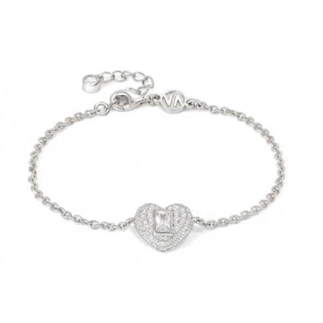 NOMINATION ITALY Domina Silver CZ Heart Bracelet
