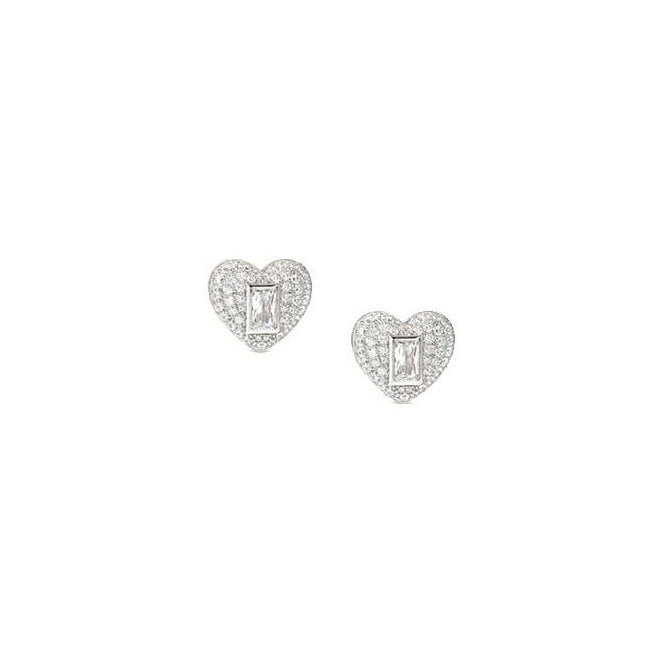 NOMINATION ITALY Domina Silver CZ Heart Earrings