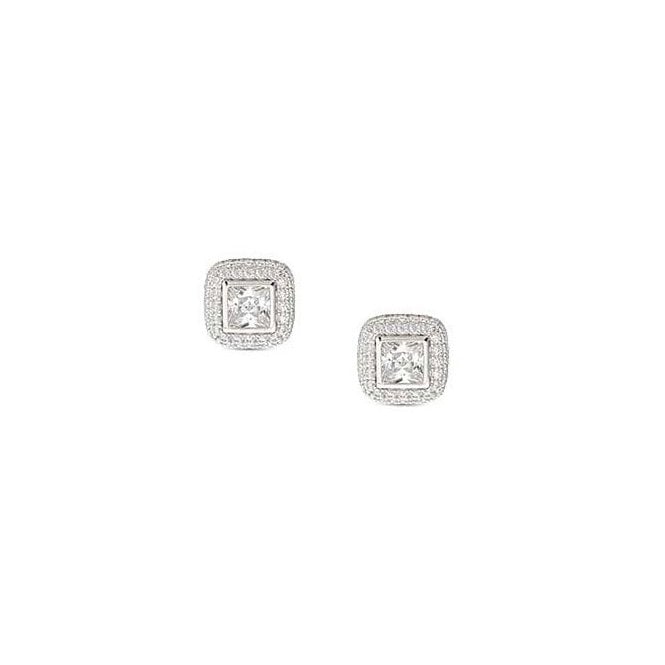 NOMINATION ITALY Domina Silver CZ Square Earrings