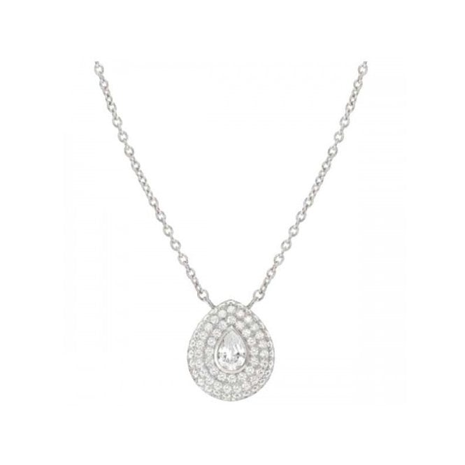 NOMINATION ITALY Domina Silver CZ Tear Drop Pendant