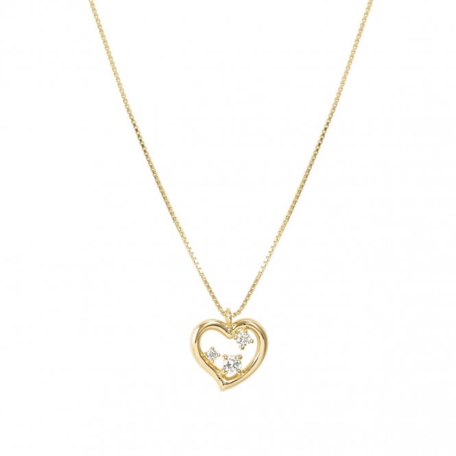 NOMINATION ITALY Dream Beats Gold Plated CZ Heart Necklace