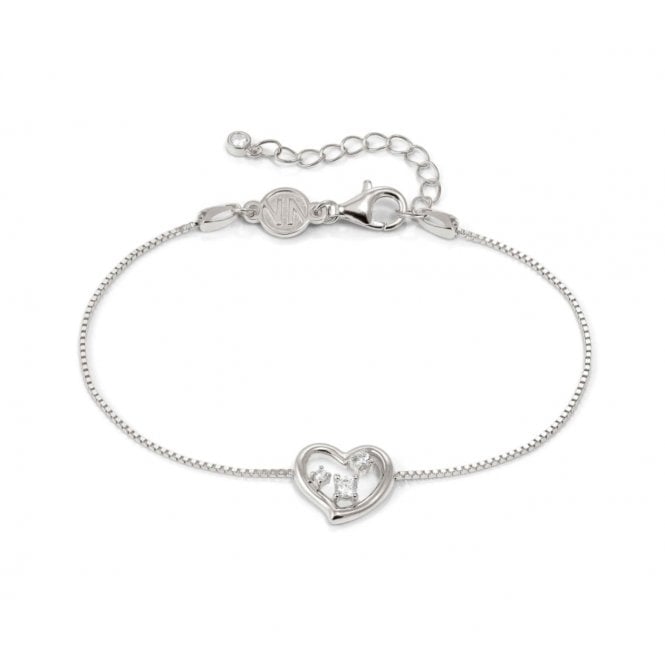 NOMINATION ITALY Dream Beats Silver CZ Heart Bracelet
