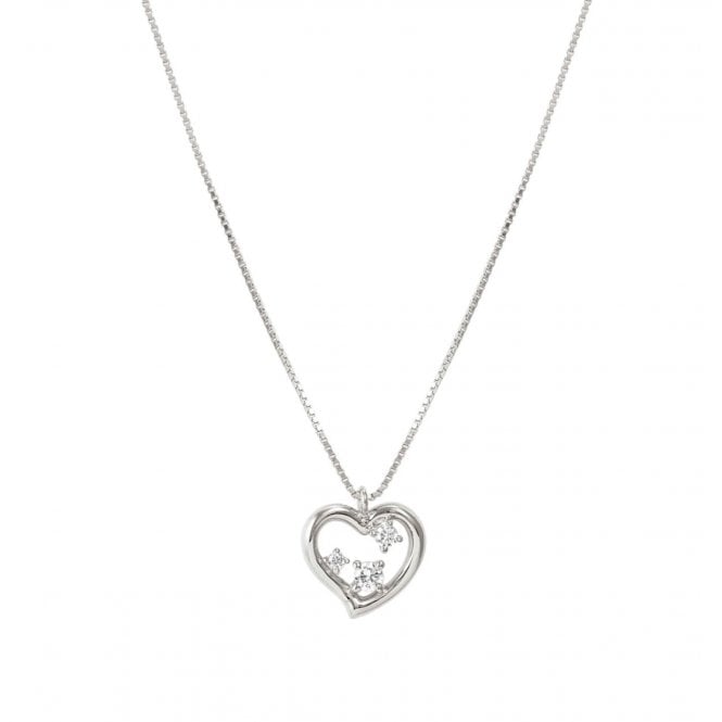 NOMINATION ITALY Dream Beats Silver CZ Heart Necklace
