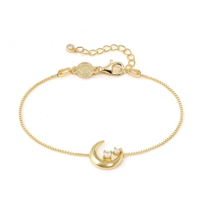 NOMINATION ITALY Dreams Beats Gold Plated Moon Bracelet
