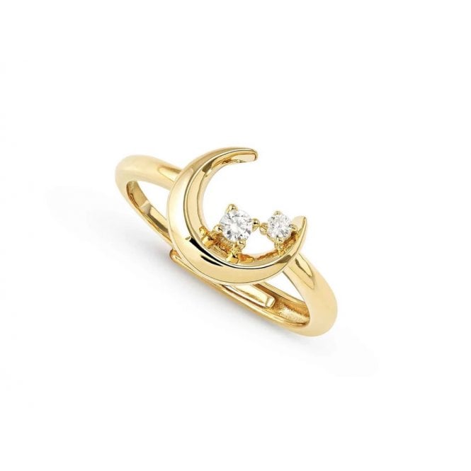 NOMINATION ITALY Dreams Beats Gold Plated Moon Ring