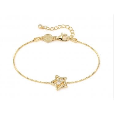 Dreams Beats Gold Plated Star Bracelet