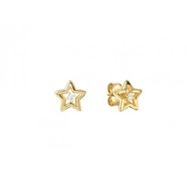 Dreams Beats Gold Plated Star Earrings
