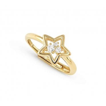 Dreams Beats Gold Plated Star Ring