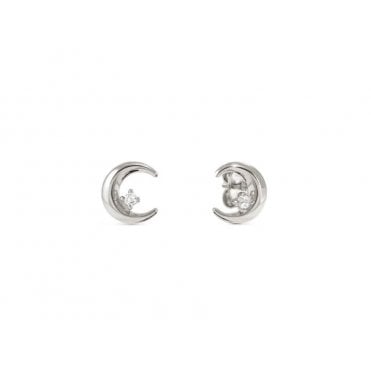 Dreams Beats Silver Moon Earrings