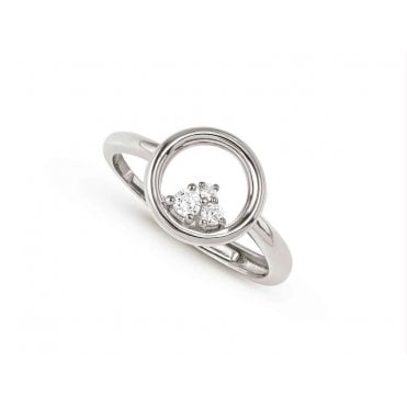 Dreams Beats Silver Round Ring