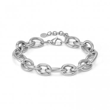 Ecclettica Silver Oval Link Bracelet