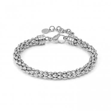Ecclettica Silver Popcorn Chain Bracelet