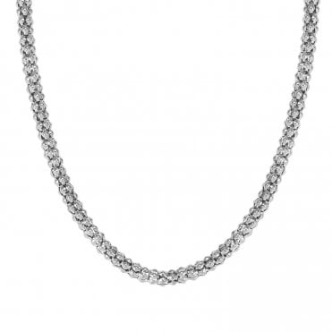 Ecclettica Silver Popcorn Chain Necklace
