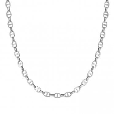 Ecclettica Silver T-Bar Link Necklace