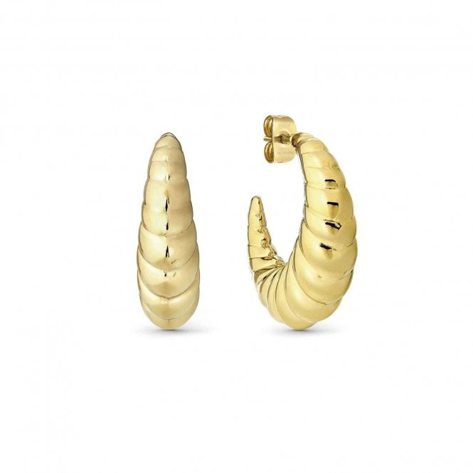 NOMINATION ITALY Ecclettica Yellow Gold Croissant Earrings