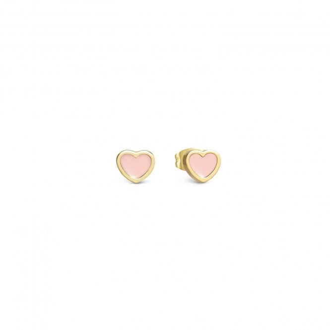 NOMINATION ITALY Emosfere Gold PVD Pink Heart Earrings