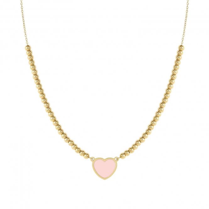 NOMINATION ITALY Emosfere Gold PVD Pink Heart Necklace
