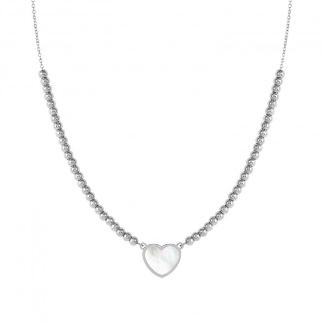 NOMINATION ITALY Emosfere Stainless Steel Mother of Pearl Heart Necklace