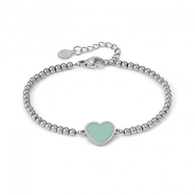 NOMINATION ITALY Emosfere Stainless Steel Pastel Green Heart Bracelet